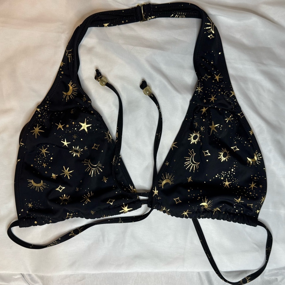 Black and Gold Starry Bikini